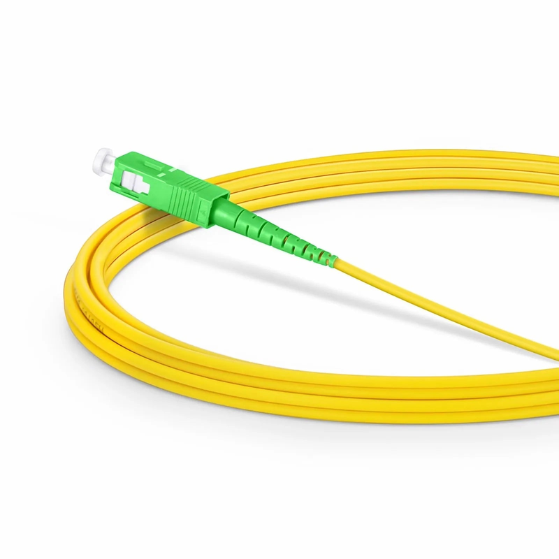 SFPS 3m (10ft) Fiber Patch Cable, 1 Fiber, LC UPC Simplex to SC APC Simplex, Single Mode (OS2), Riser (OFNR), 2.0mm, Tight-Buffered, Yellow, 10 Pcs/Pack