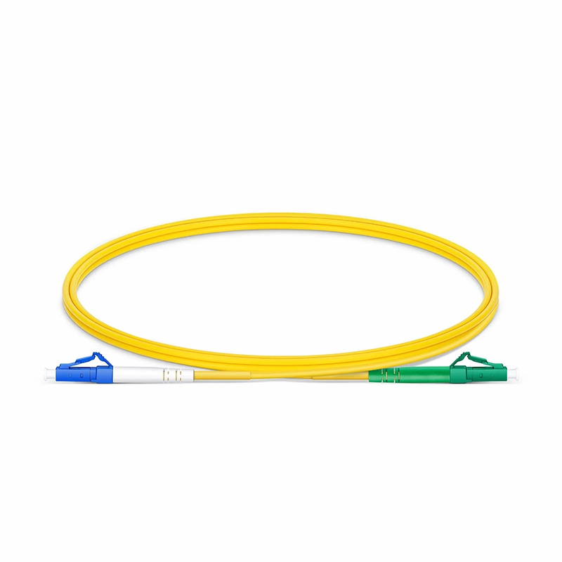 SFPS 1m (3ft) Fiber Patch Cable, 1 Fiber, LC UPC Simplex to LC APC Simplex, Single Mode (OS2), Riser (OFNR), 2.0mm, Tight-Buffered, Yellow
