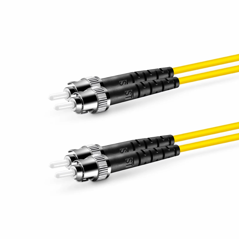 SFPS 1m (3ft) Fiber Patch Cable, 2 Fibers, ST UPC to ST UPC, Single Mode (OS2), Riser (OFNR), 2.0mm, Tight-Buffered, Yellow