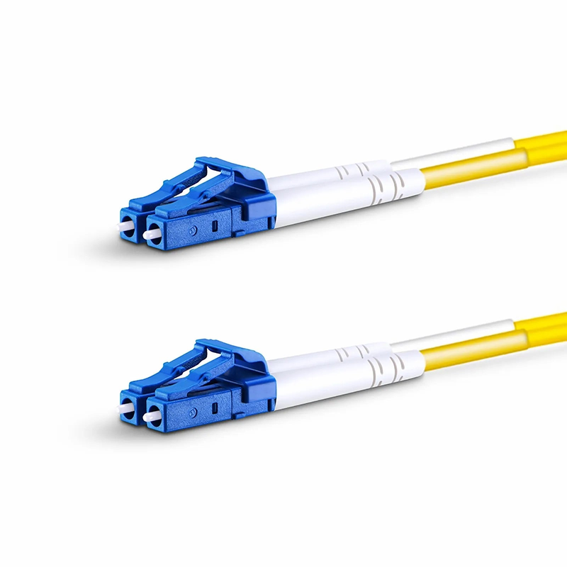 SFPS 5m (16ft) Fiber Patch Cable, 2 Fibers, G.657.A2, LC UPC Duplex to LC UPC Duplex, Single Mode (OS2), Riser (OFNR), 2.0mm, Tight-Buffered, Yellow
