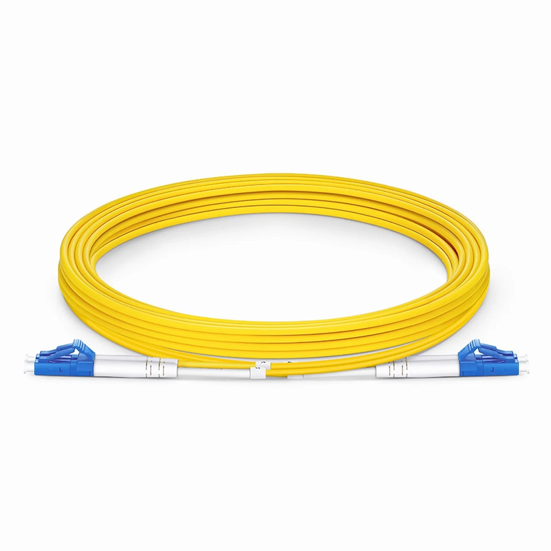 SFPS 2m (7ft) Fiber Patch Cable, 2 Fibers, G.657.A2, LC UPC Duplex to LC UPC Duplex, Single Mode (OS2), Riser (OFNR), 2.0mm, Tight-Buffered, Yellow