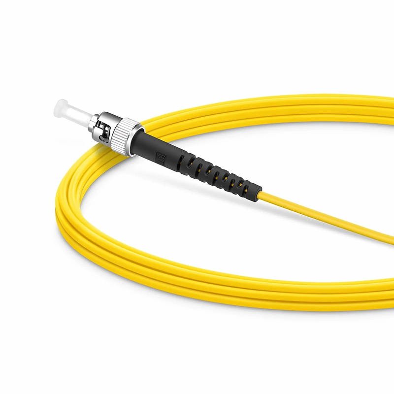 SFPS 3m (10ft) Fiber Patch Cable, 1 Fiber, SC UPC Simplex to ST UPC Simplex, Single Mode (OS2), Riser (OFNR), 1.6mm, Tight-Buffered, Yellow