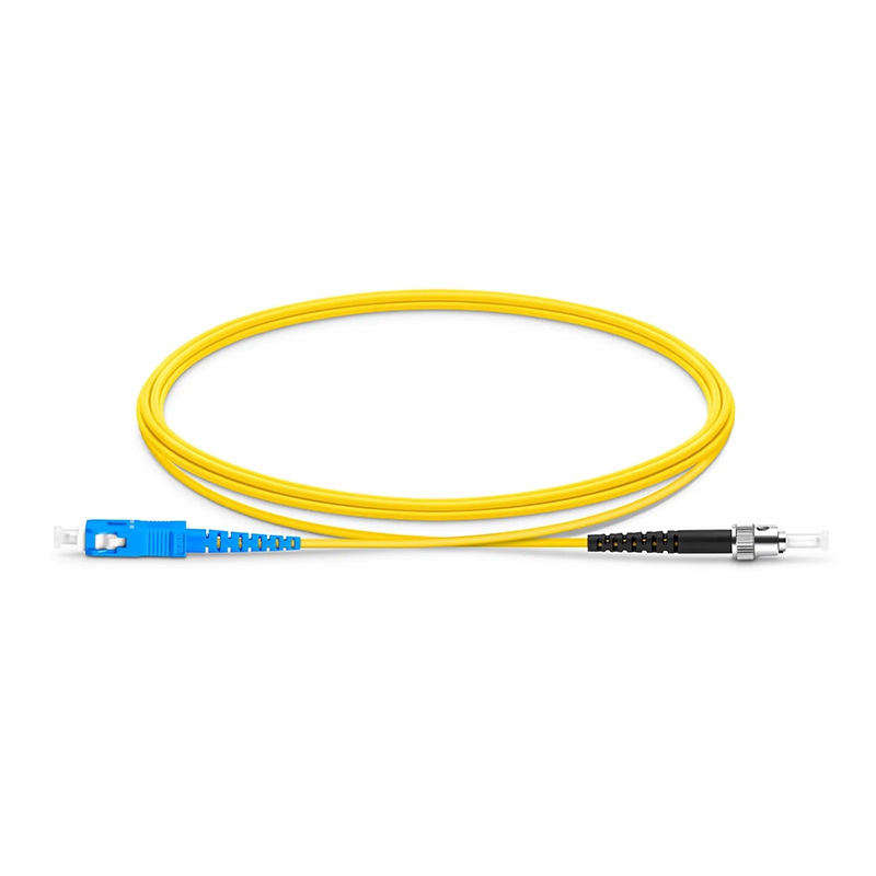 SFPS 2m (7ft) Fiber Patch Cable, 1 Fiber, SC UPC Simplex to ST UPC Simplex, Single Mode (OS2), Riser (OFNR), 1.6mm, Tight-Buffered, Yellow