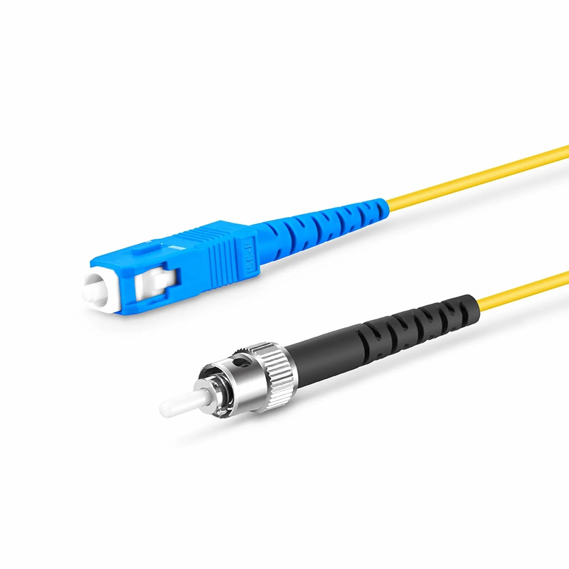 SFPS 2m (7ft) Fiber Patch Cable, 1 Fiber, SC UPC Simplex to ST UPC Simplex, Single Mode (OS2), Riser (OFNR), 1.6mm, Tight-Buffered, Yellow