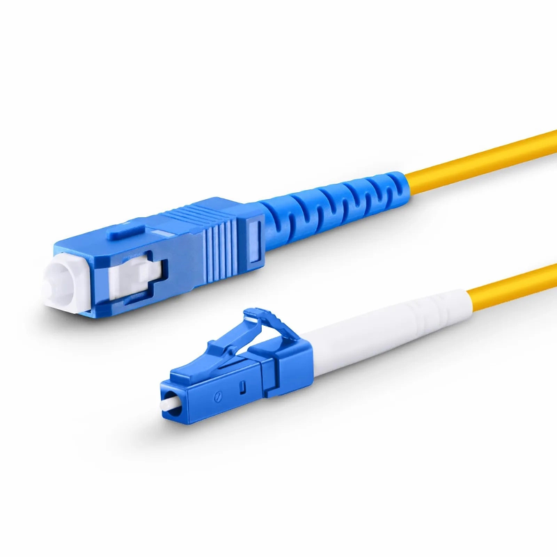 SFPS 3m (10ft) Fiber Patch Cable, 1 Fiber, LC UPC Simplex to SC UPC Simplex, Single Mode (OS2), Riser (OFNR), 2.0mm, Tight-Buffered, Yellow