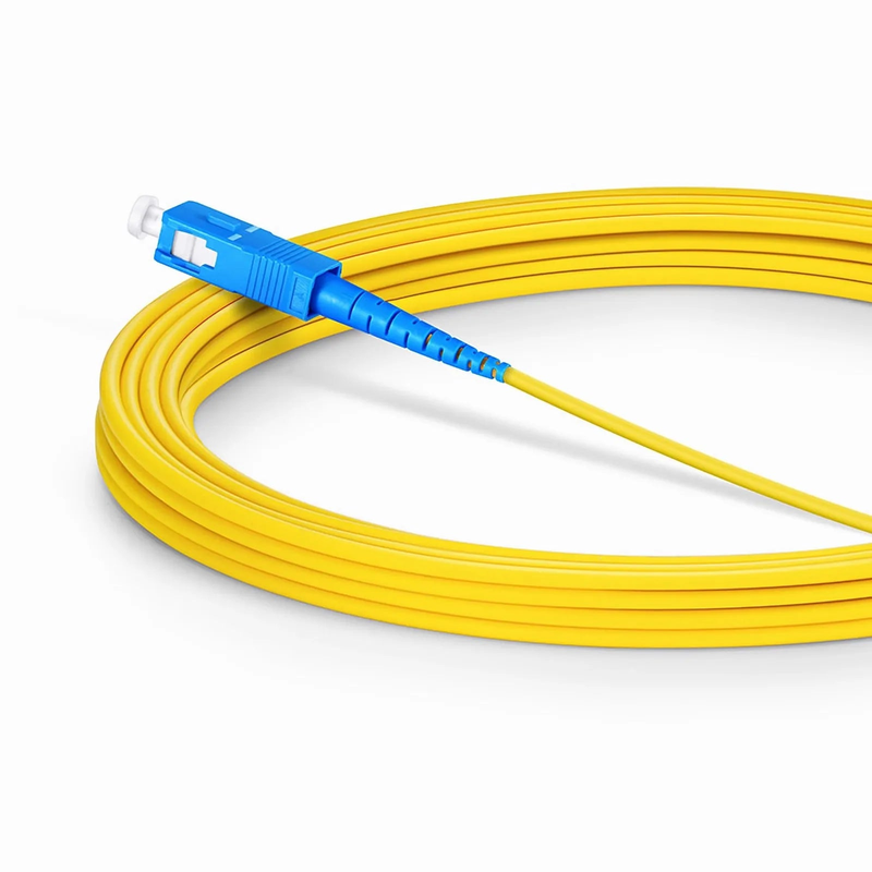 SFPS 5m (16ft) Fiber Patch Cable, 1 Fiber, LC UPC Simplex to SC UPC Simplex, Single Mode (OS2), Riser (OFNR), 2.0mm, Tight-Buffered, Yellow