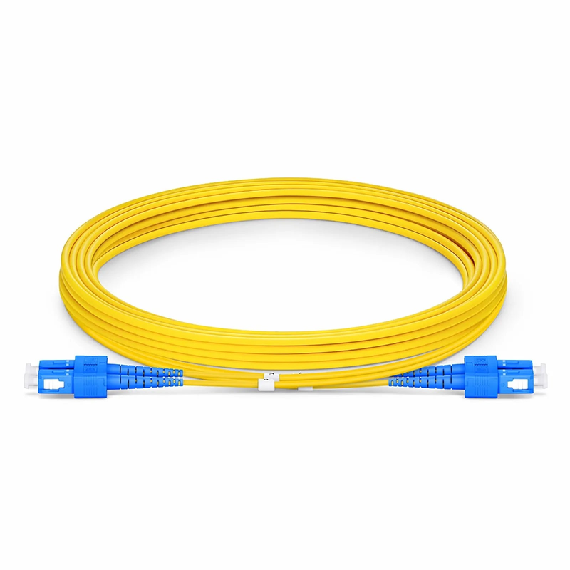 SFPS 3m (10ft) Fiber Patch Cable, 2 Fibers, SC UPC Duplex to SC UPC Duplex, Single Mode (OS2), LSZH, 2.0mm, Tight-Buffered, Yellow