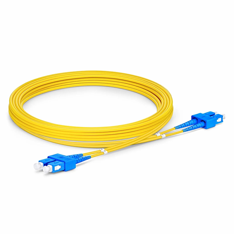 SFPS 3m (10ft) Fiber Patch Cable, 2 Fibers, SC UPC Duplex to SC UPC Duplex, Single Mode (OS2), LSZH, 2.0mm, Tight-Buffered, Yellow