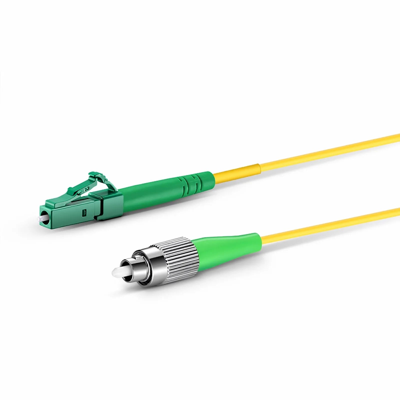 SFPS 1m (3ft) Fiber Patch Cable, 1 Fiber, LC APC Simplex to FC APC Simplex, Single Mode (OS2), Riser (OFNR), 2.0mm, Tight-Buffered, Yellow