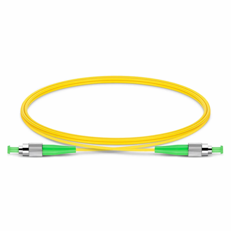 SFPS 1m (3ft) Fiber Patch Cable, 1 Fiber, FC APC Simplex to FC APC Simplex, Single Mode (OS2), Riser (OFNR), 2.0mm, Tight-Buffered, Yellow