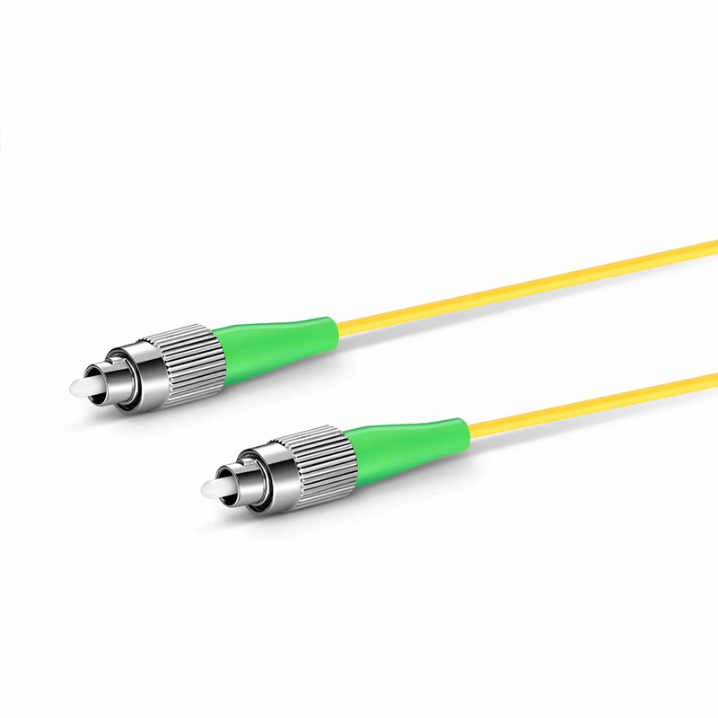 SFPS 1m (3ft) Fiber Patch Cable, 1 Fiber, FC APC Simplex to FC APC Simplex, Single Mode (OS2), Riser (OFNR), 2.0mm, Tight-Buffered, Yellow
