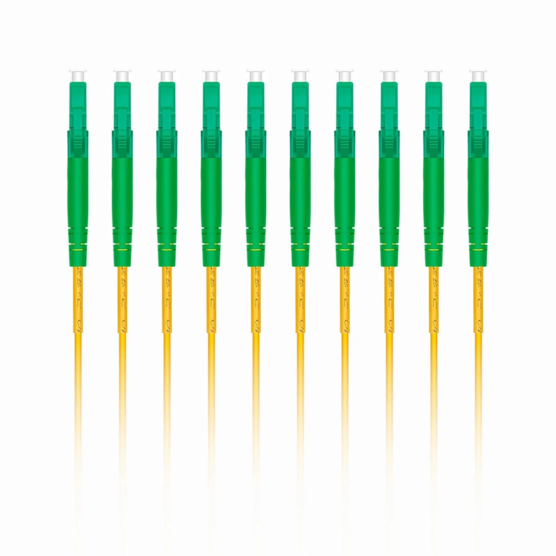 SFPS 1m (3ft) Fiber Patch Cable, 1 Fiber, LC APC Simplex to LC APC Simplex, Single Mode (OS2), Riser (OFNR), 2.0mm, Tight-Buffered, Yellow, 10 Pcs/Pack