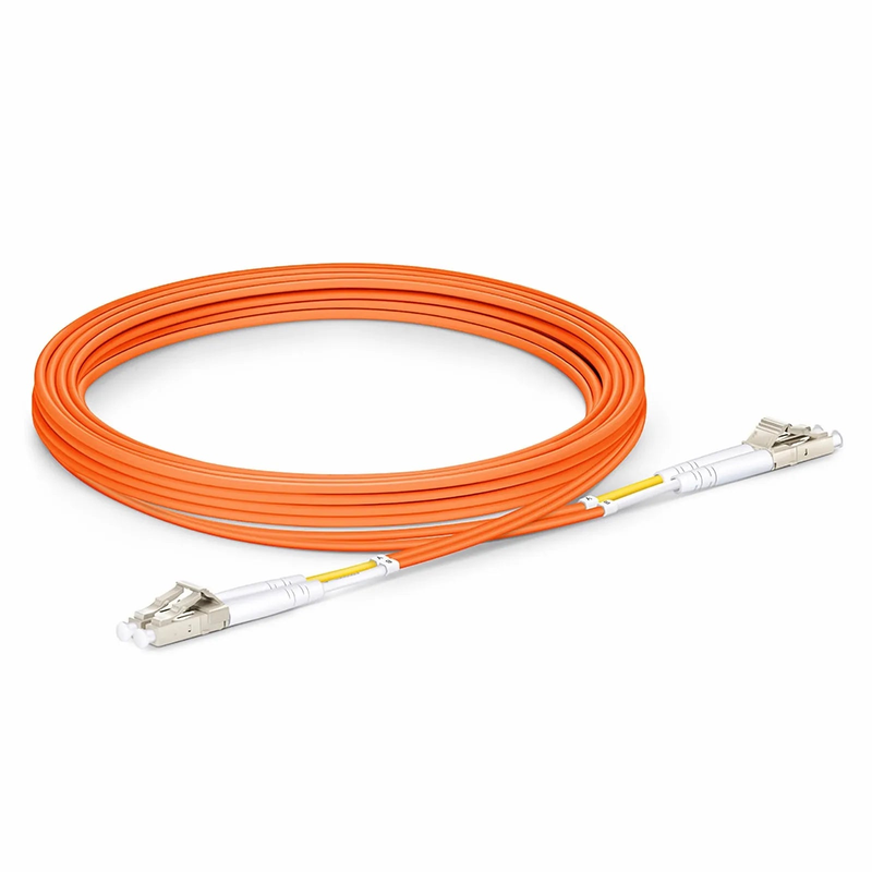 SFPS 3m (10ft) Fiber Patch Cable, 2 Fibers, G.651, LC UPC Duplex to LC UPC Duplex, Multimode (OM1), Riser (OFNR), 2.0mm, Tight-Buffered, Orange