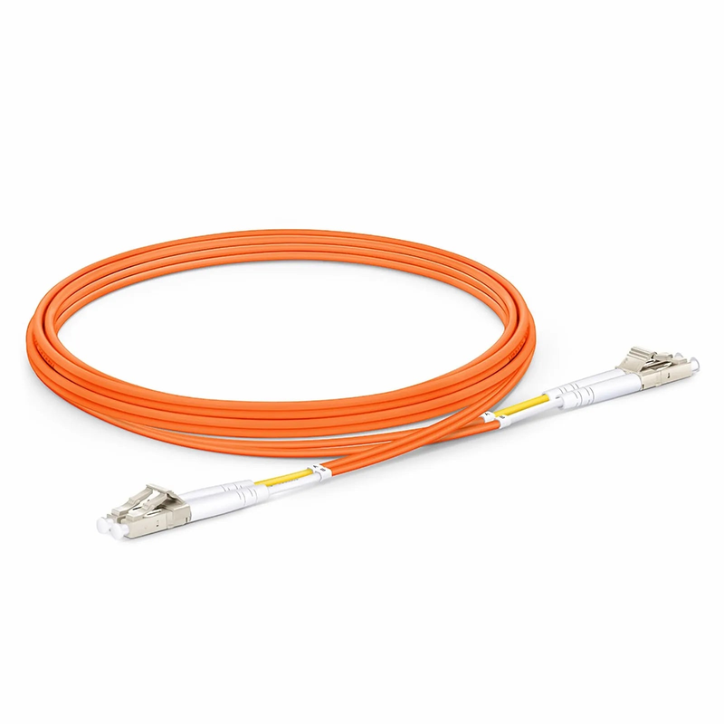 SFPS 2m (7ft) Fiber Patch Cable, 2 Fibers, G.651, LC UPC Duplex to LC UPC Duplex, Multimode (OM1), Riser (OFNR), 2.0mm, Tight-Buffered, Orange