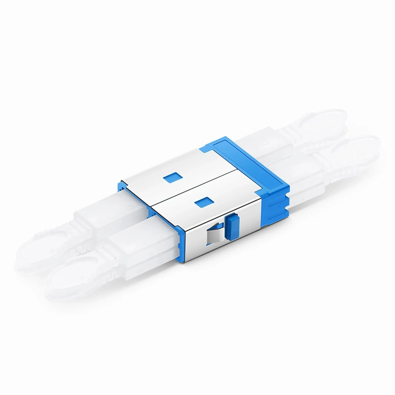 SFPS SN/UPC to SN/UPC 4-Port OS2 Single Mode Plastic Fiber Optic Adapter/Coupler Without Flange