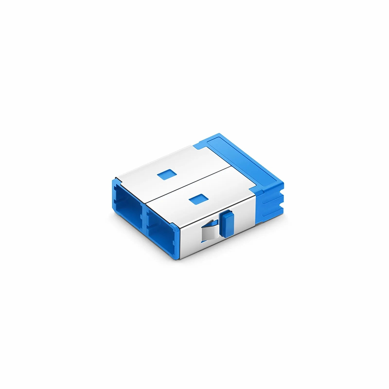 SFPS SN/UPC to SN/UPC 4-Port OS2 Single Mode Plastic Fiber Optic Adapter/Coupler Without Flange