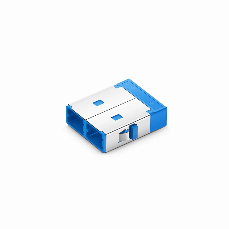 SFPS SN/UPC to SN/UPC 4-Port OS2 Single Mode Plastic Fiber Optic Adapter/Coupler Without Flange