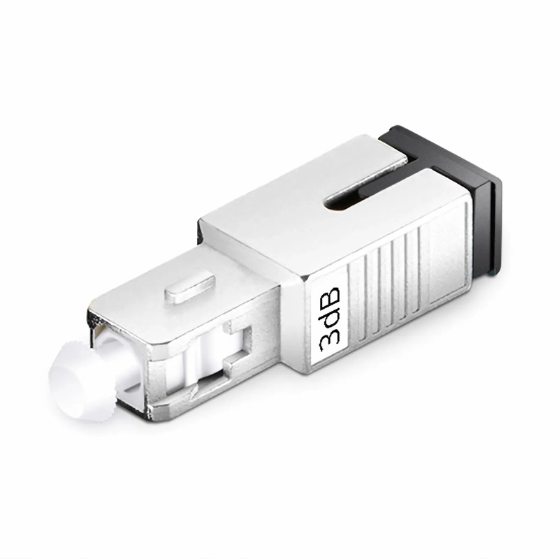 SFPS SC/UPC Singlemode Fixed Fiber Optic Attenuator, Male-Female, 3dB (10pcs/Pack)