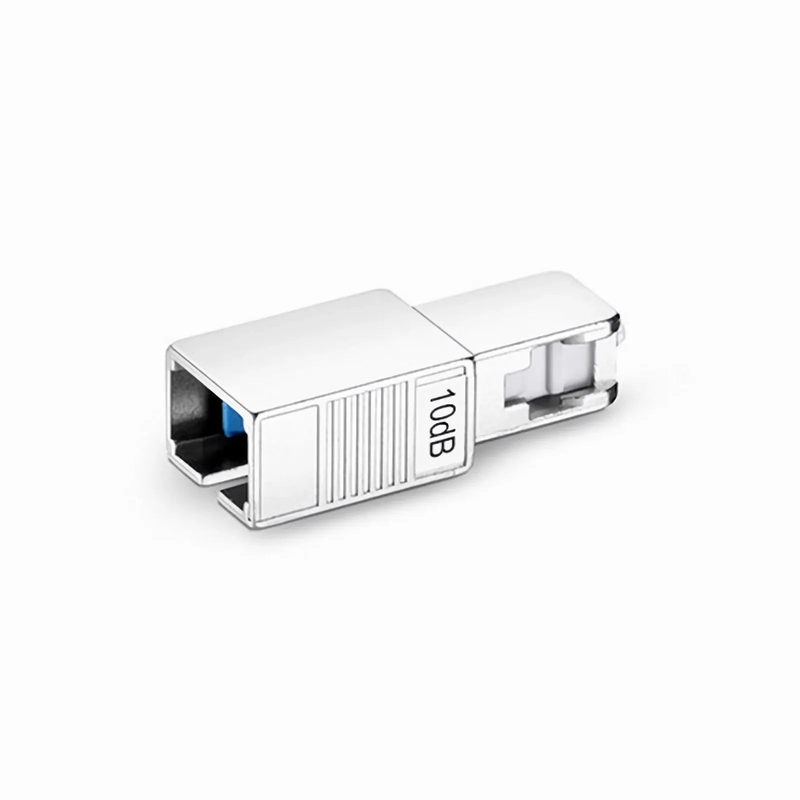 SFPS SC/UPC Singlemode Fixed Fiber Optic Attenuator, Male-Female, 10dB (10pcs/Pack)