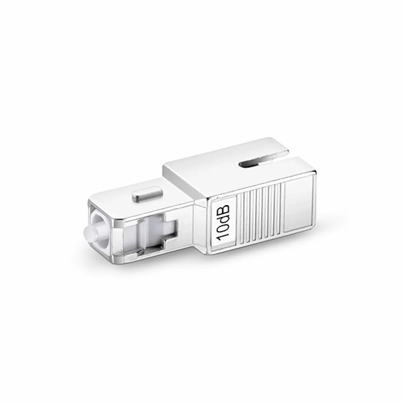 SFPS SC/UPC Singlemode Fixed Fiber Optic Attenuator, Male-Female, 10dB (10pcs/Pack)