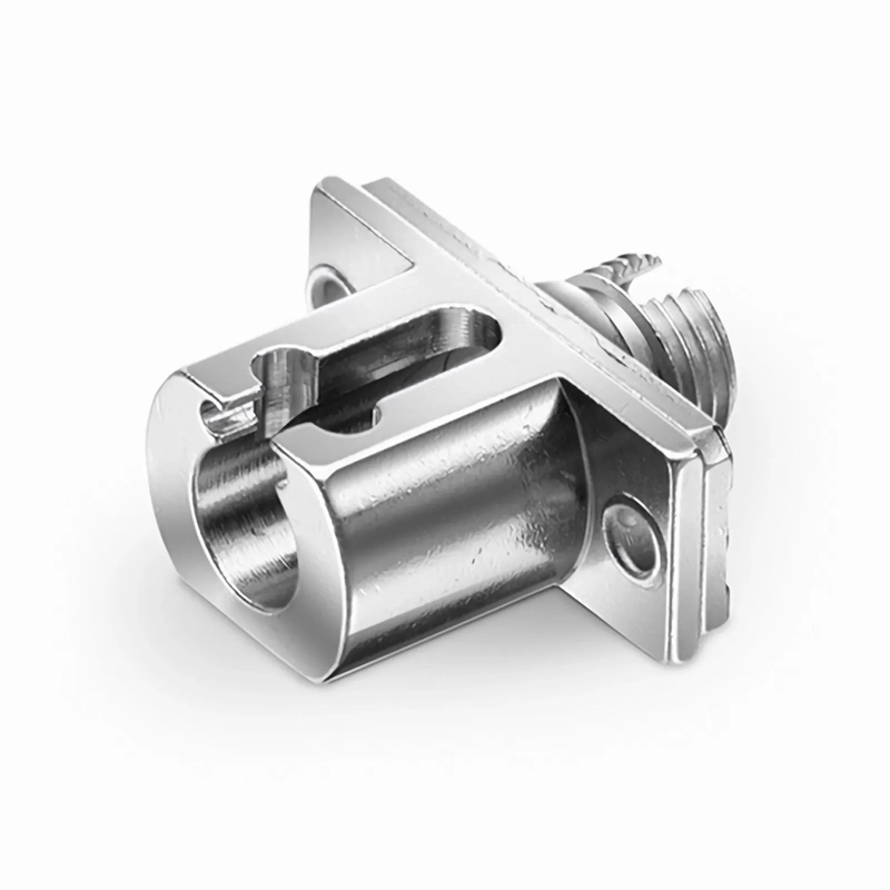 SFPS FC/UPC Female to LC/UPC Female Hybrid Simplex Single Mode/Multimode Metal Fiber Optic Adapter/Coupler with Flange