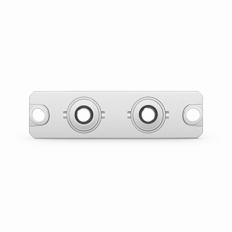 SFPS ST/UPC to ST/UPC Duplex OS2 Singlemode Metal Fiber Optic Adapter with Flange (10pcs/Pack)