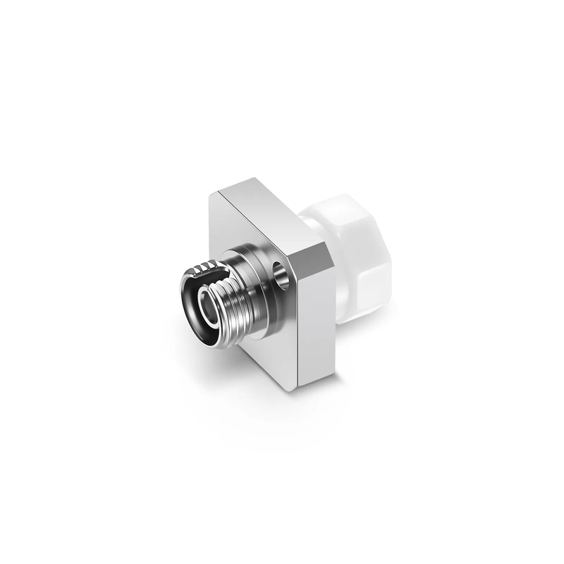 SFPS FC/UPC to FC/UPC Simplex Single Mode/Multimode Square Solid Type One Piece Metal Fiber Optic Adapter/Coupler with Flange (10pcs/pack)