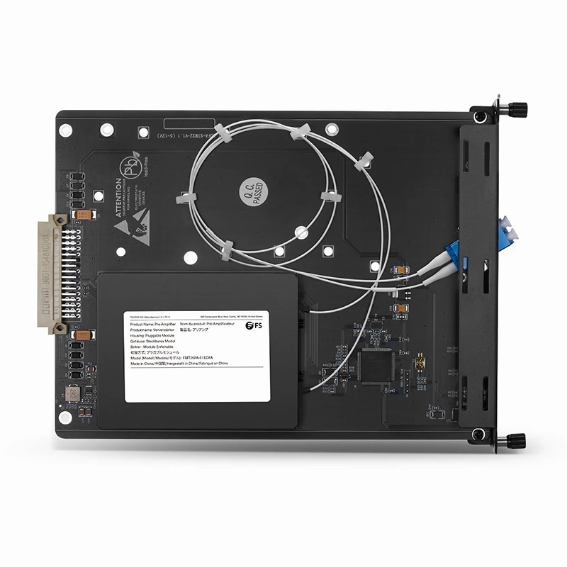 SFPS FMT26PA-51EDFA, 26dB Gain Extended C-band DWDM EDFA Pre-amplifier for FMT Managed Chassis, 20dBm Output