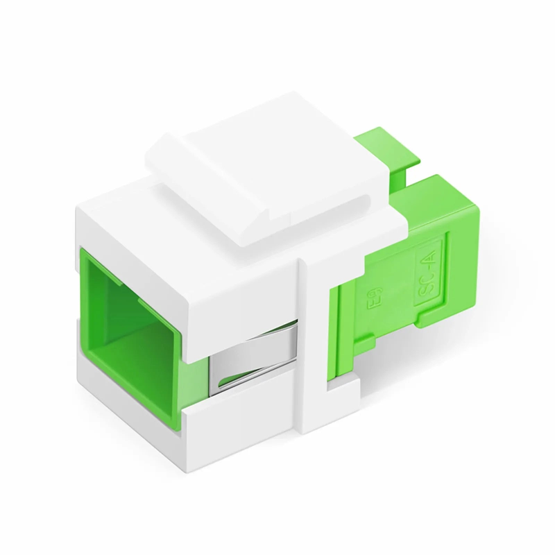 SFPS SC/APC to SC/APC Simplex Single Mode Fiber Keystone Jack