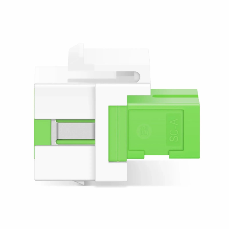 SFPS SC/APC to SC/APC Simplex Single Mode Fiber Keystone Jack