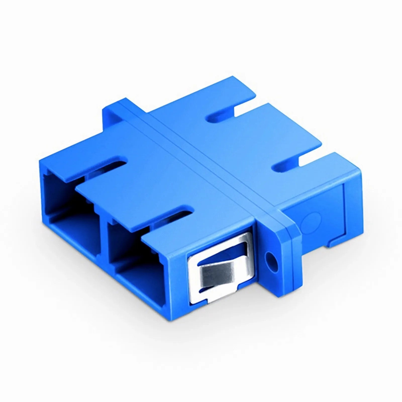 SFPS SC/UPC to SC/UPC Duplex OS2 Single Mode Plastic Fiber Optic Adapter/Coupler with Flange (10pcs/Pack)