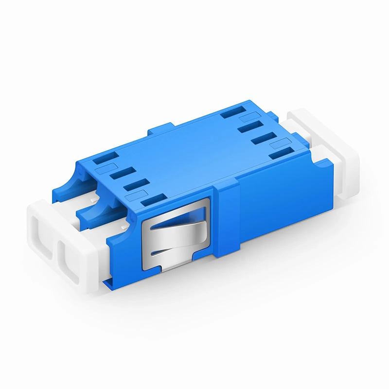 SFPS LC/UPC to LC/UPC Duplex OS2 Single Mode SC Footprint Plastic Fiber Optic Adapter/Coupler without Flange (10pcs/Pack)