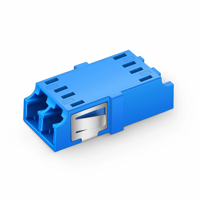 SFPS LC/UPC to LC/UPC Duplex OS2 Single Mode SC Footprint Plastic Fiber Optic Adapter/Coupler without Flange (10pcs/Pack)