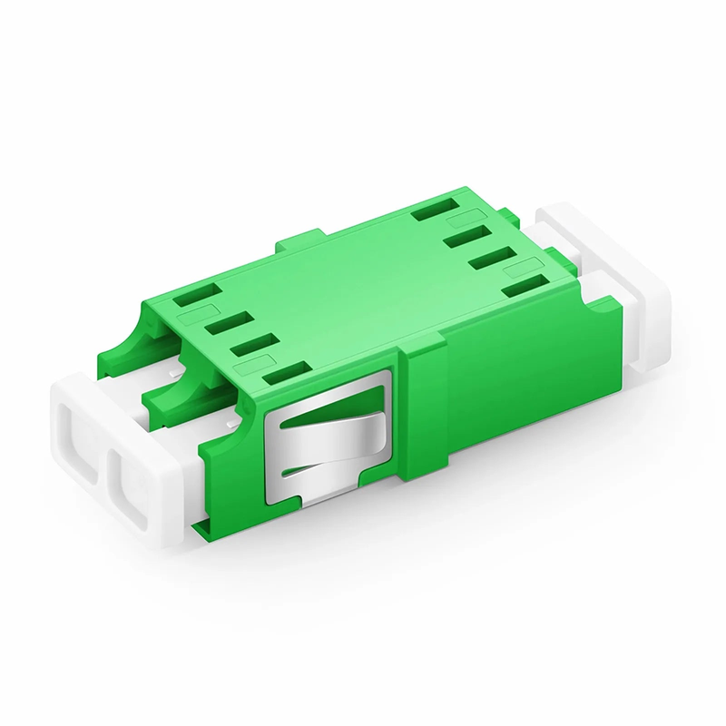 SFPS LC/APC to LC/APC Duplex OS2 Single Mode SC Footprint Plastic Fiber Optic Adapter/Coupler without Flange (10pcs/pack)