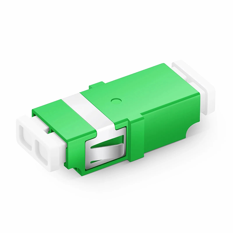 SFPS LC/APC to LC/APC Duplex OS2 Single Mode SC Footprint Plastic Fiber Optic Adapter/Coupler without Flange (10pcs/pack)