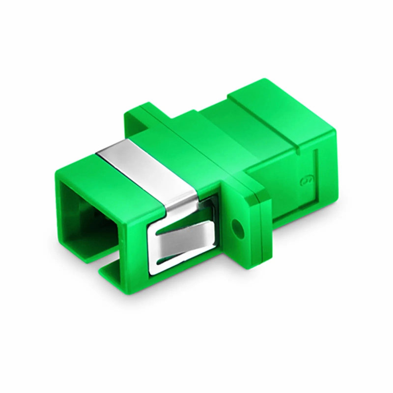 SFPS SC/APC to SC/APC Simplex OS2 Single Mode Fiber Optic Adapter/Coupler with Flange (10pcs/Pack)