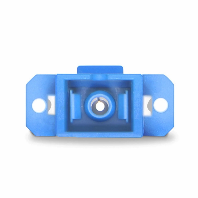 SFPS LC/UPC Female to SC/UPC Female Hybrid Simplex OS2 Single Mode Plastic Fiber Optic Adapter/Coupler with Flange