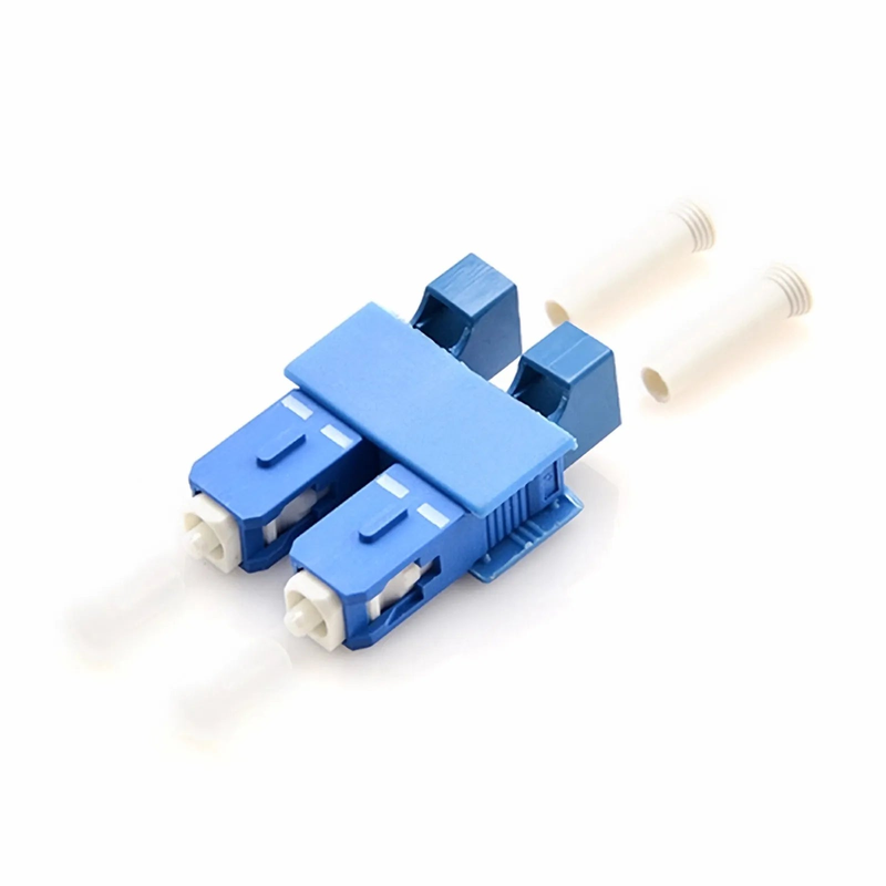 SFPS LC/UPC Female to SC/UPC Male Hybrid Duplex OS2 Single Mode Plastic Fiber Optic Adapter/Coupler without Flange