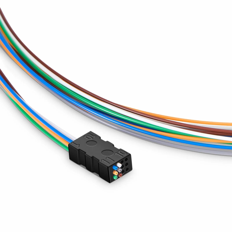 SFPS 6 Fibers Buffer Tube Color-coded Fan-out Kit, for Round Cable, Indoor, 1.2m (3.94ft) Tubing Length
