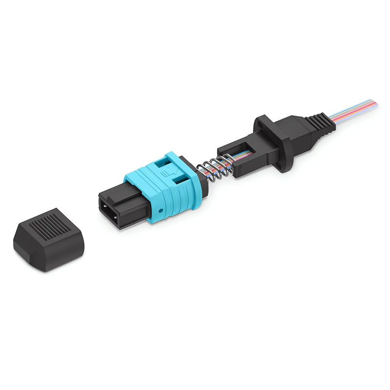 SFPS MPO (Male) OM3/OM4 Multimode Field Assembly Splice-on Connector, Flat Ribbon