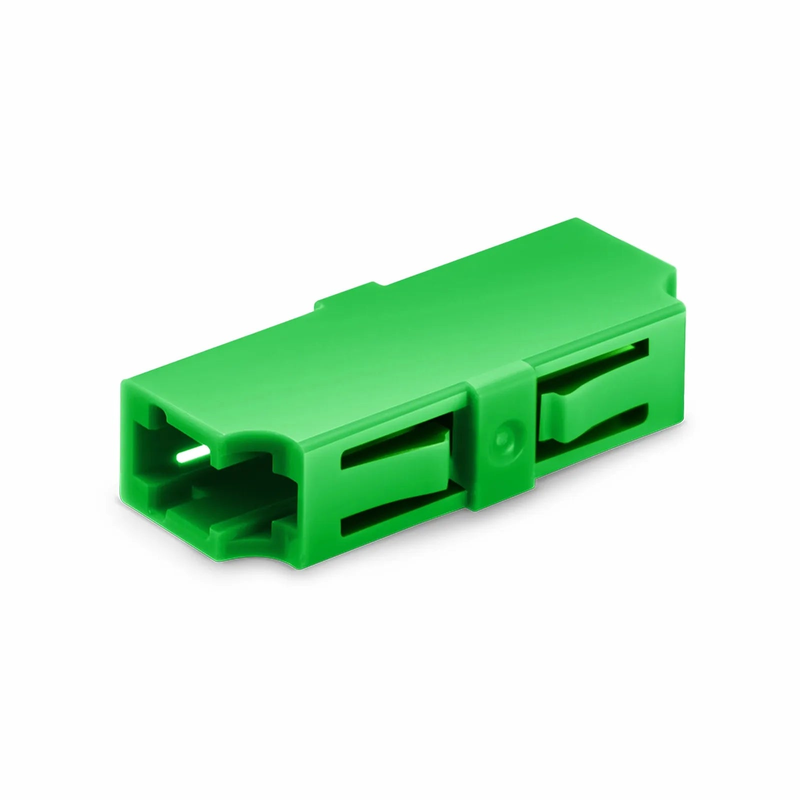 SFPS LC/APC to LC/APC Simplex OS2 Single Mode Plastic Fiber Optic Adapter/Coupler without Flange