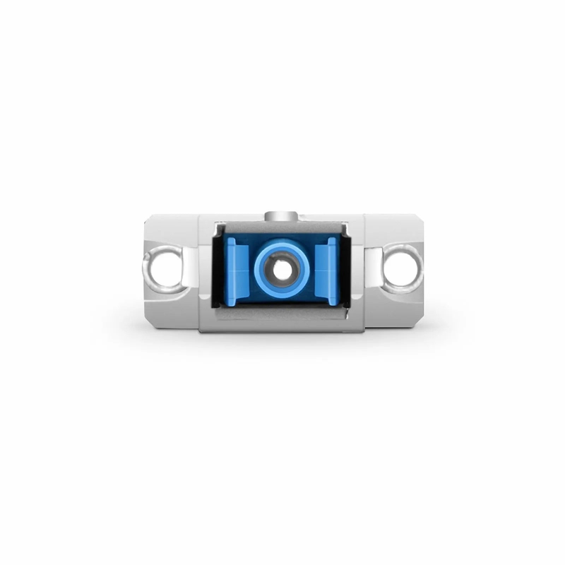 SFPS SC/UPC Female to LC/UPC Female Hybrid Simplex Single Mode/Multimode Metal Fiber Optic Adapter/Coupler with Flange