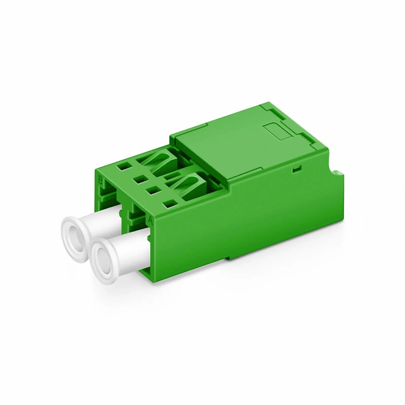 SFPS LC/APC to LC/APC Duplex OS2 Single Mode Shuttered Fiber Optic Adapter/Coupler without Flange