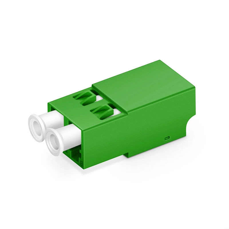 SFPS LC/APC to LC/APC Duplex OS2 Single Mode Shuttered Fiber Optic Adapter/Coupler without Flange