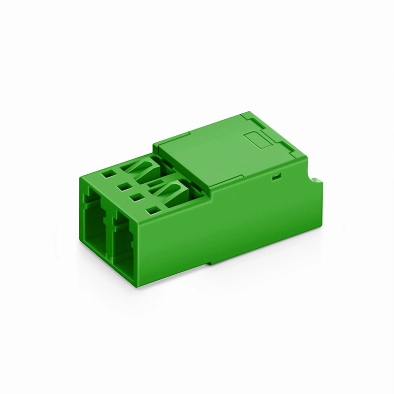 SFPS LC/APC to LC/APC Duplex OS2 Single Mode Shuttered Fiber Optic Adapter/Coupler without Flange