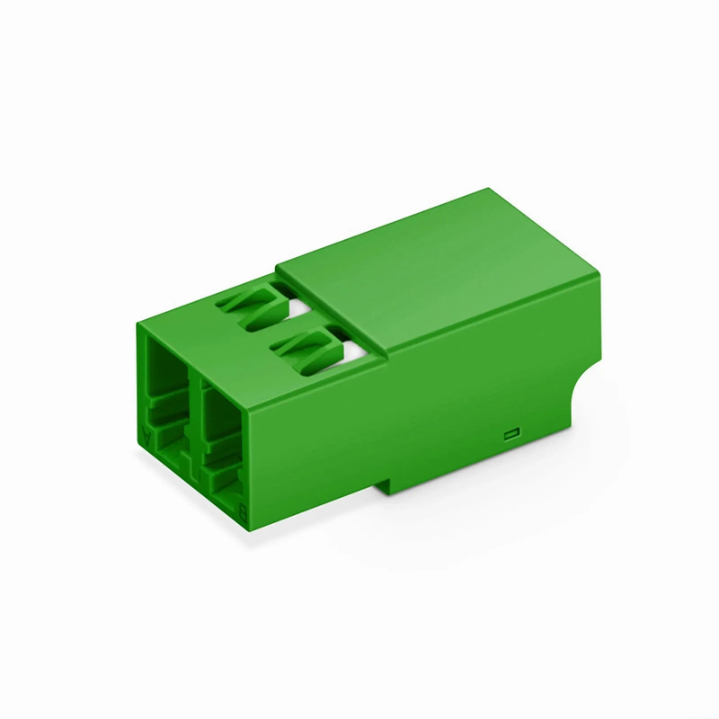SFPS LC/APC to LC/APC Duplex OS2 Single Mode Shuttered Fiber Optic Adapter/Coupler without Flange