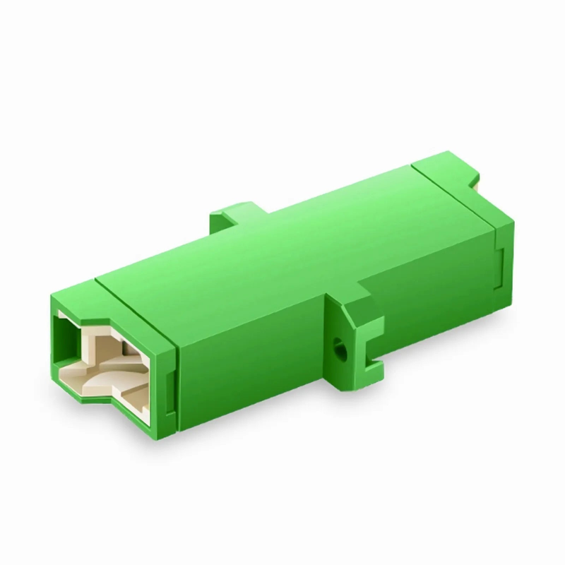 SFPS LSH/APC to LSH/APC Simplex OS2 Single Mode Plastic Fiber Optic Adapter/Coupler with Flange