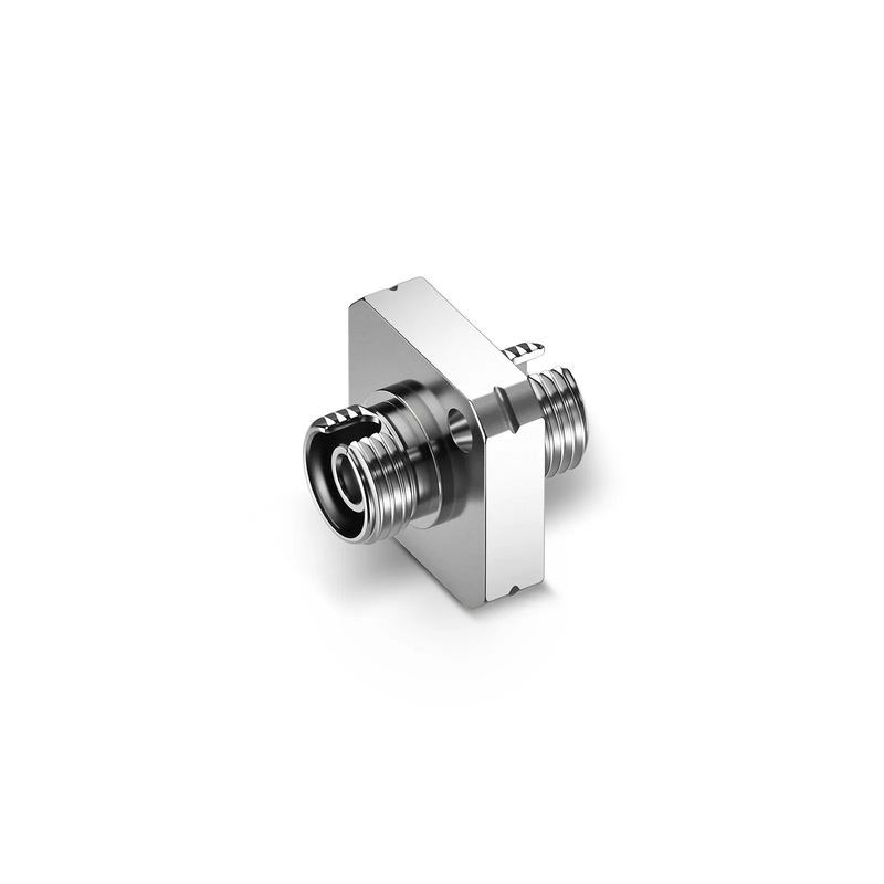 SFPS FC/APC to FC/APC Simplex OS2 Single Mode Square Solid Type One Piece Metal Fiber Optic Adapter/Coupler with Flange (10pcs/pack)