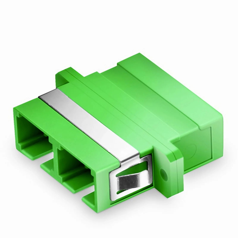 SFPS SC/APC to SC/APC Duplex OS2 Single Mode Fiber Optic Adapter/Coupler with Flange (10pcs/Pack)