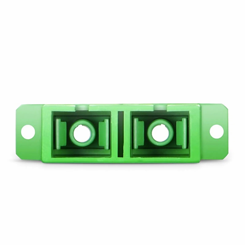SFPS SC/APC to SC/APC Duplex OS2 Single Mode Fiber Optic Adapter/Coupler with Flange (10pcs/Pack)
